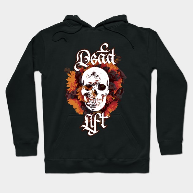 Dead Lift Floral Hoodie by polliadesign